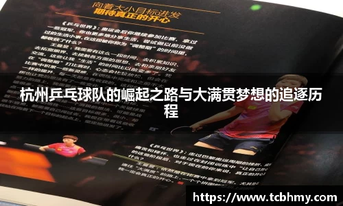 杭州乒乓球队的崛起之路与大满贯梦想的追逐历程